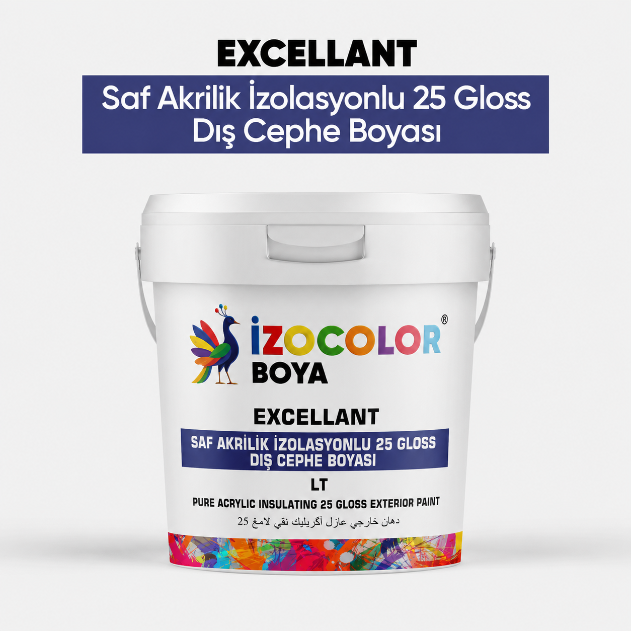 İzocolor Excellant Saf Akrilik İzolasyonlu Dış Cephe Boyası 25 GLOSS