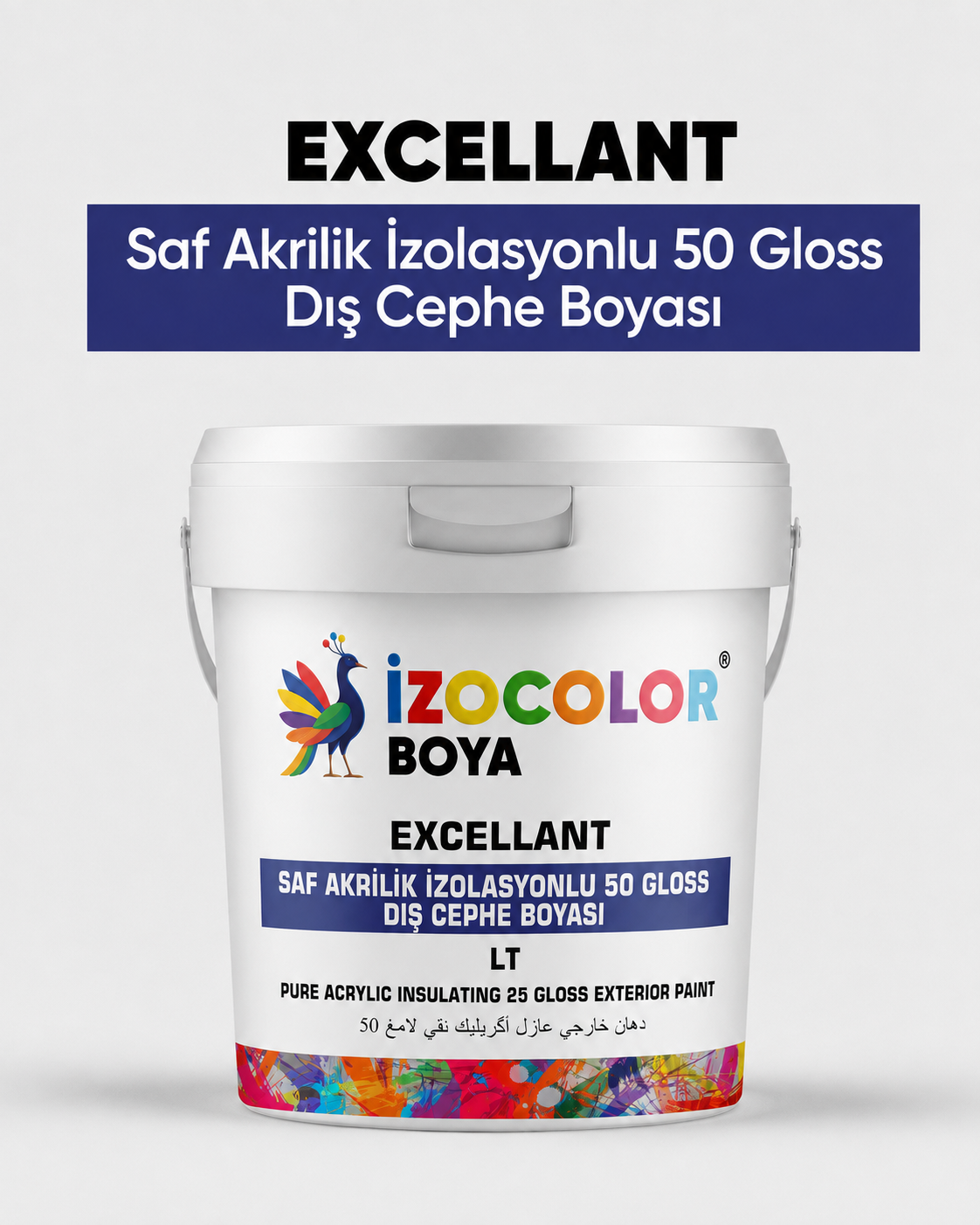 İzocolor Excellant Saf Akrilik İzolasyonlu Dış Cephe Boyası 50 GLOSS