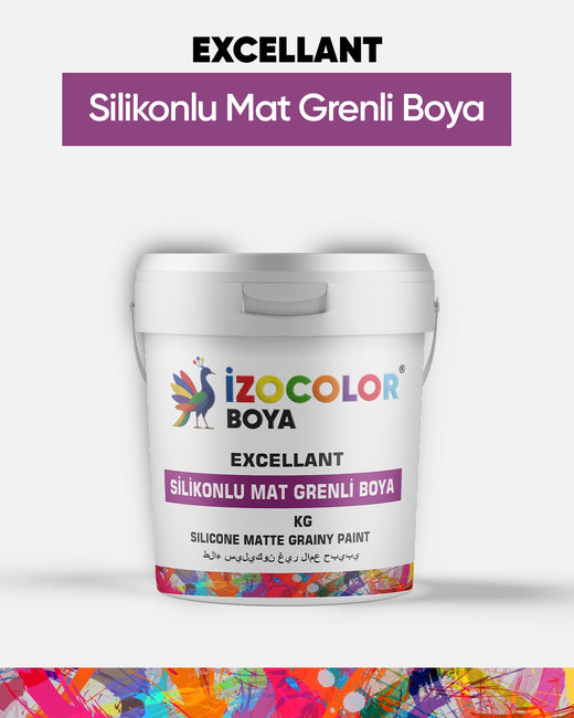İzocolor Excellant Silikonlu Mat Grenli Boya