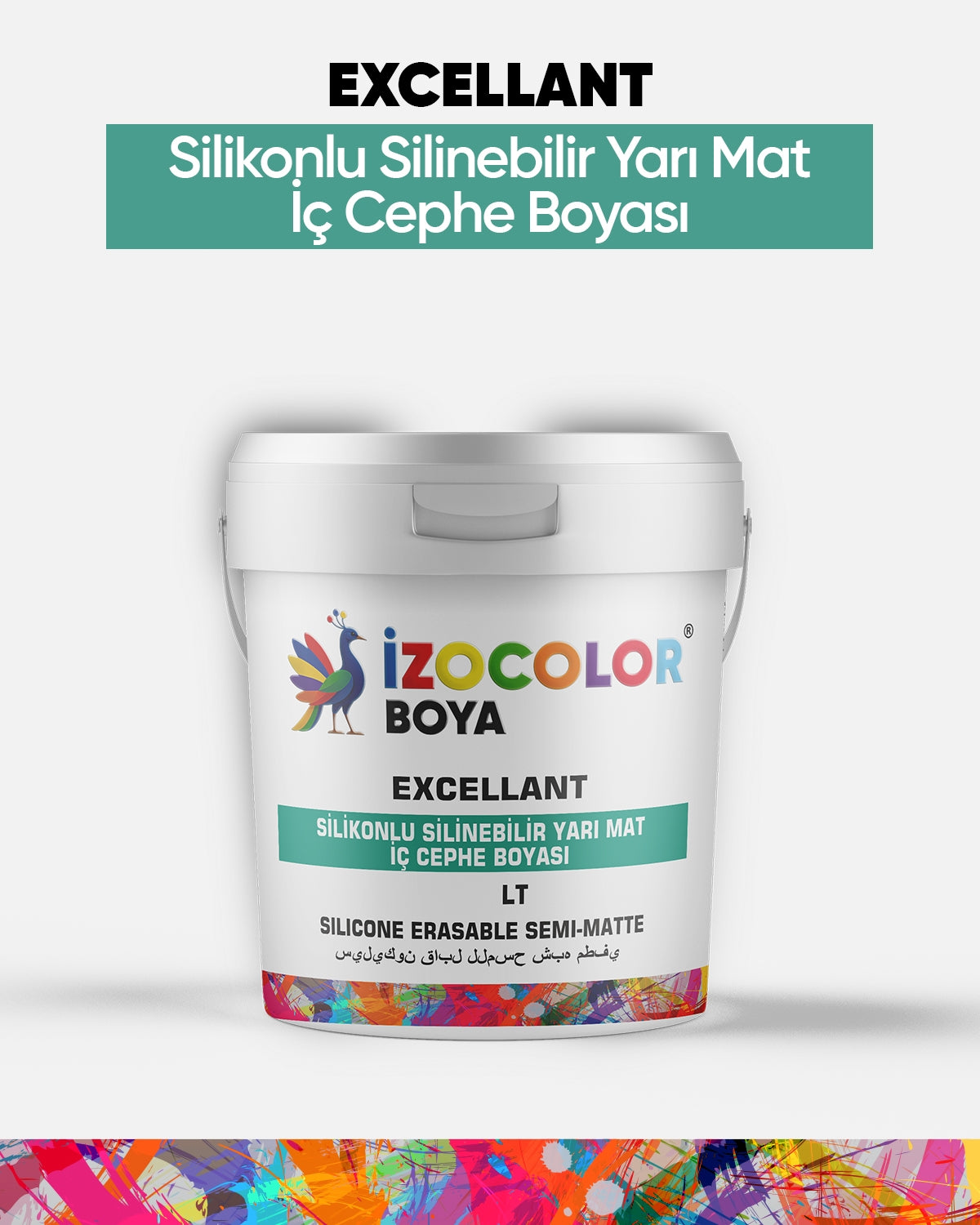 İzocolor Excellant Silikonlu Silinebilir Yarı Mat İç Cephe Boyası