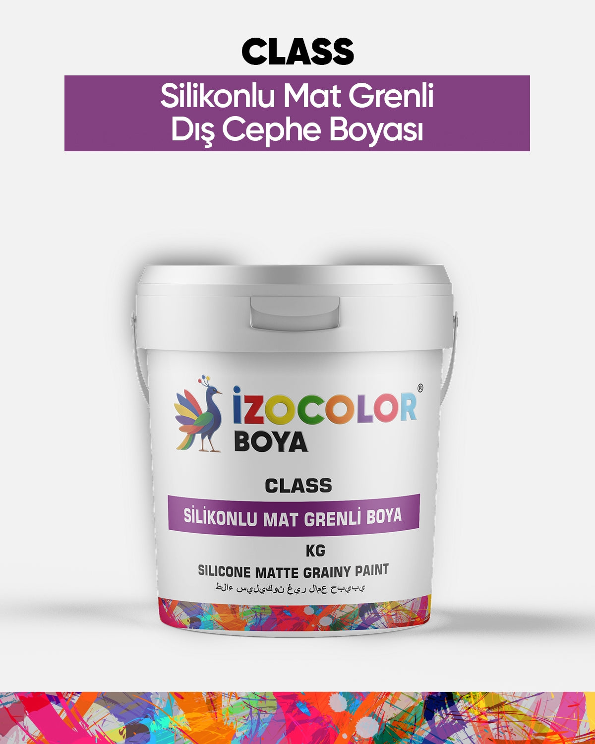 İzocolor Class Silikonlu Mat Grenli Boya